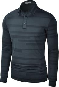 img 4 attached to VONFORT Striped Performance Athletic Collared