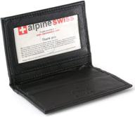 👜 business pocket wallet by alpine swiss logo