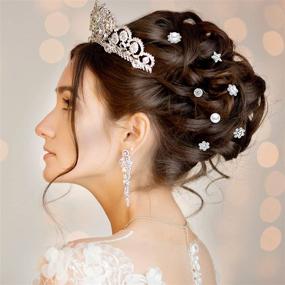img 1 attached to Spiral Hair Pins: Elegant Rhinestone Coils for Wedding & Bridal Hairstyles (40 Pcs, 8 Styles)