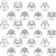 spiral hair pins: elegant rhinestone coils for wedding & bridal hairstyles (40 pcs, 8 styles) logo