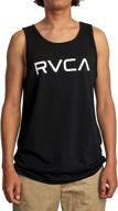 👕 stylish rvca graphic sleeveless shirt: black men's clothing for trendy shirts logo