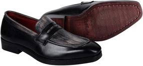 img 2 attached to 👞 Classic Style Meets Handcrafted Quality: Lethato Genuine Leather Loafer Men's Shoes