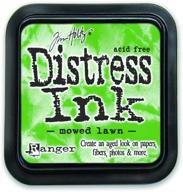 ranger tim35008 tim holtz distressed ink pad 🌿 in mowed lawn green - vibrant shade for artistic effects logo