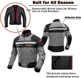 img 2 attached to Windproof Motorcycle Jacket, Full Body Protective Gear Armor, Autumn/Winter Moto Clothing for Motorbike Riding