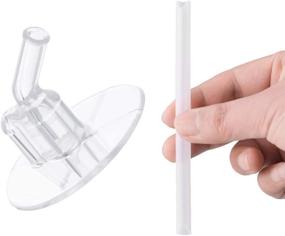 img 1 attached to 🥤 Clear Thermos Replacement Straws for 12 Ounce Funtainer Bottle - Enhance Beverage Sipping!