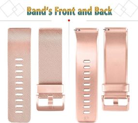 img 3 attached to 👌 3 Pack Silicone Bands for Fitbit Blaze - Stylish Replacement Wristbands for Women and Men