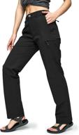 👖 mier women's quick dry cargo pants: lightweight, stretchy & water-resistant for tactical hiking with 6 pockets logo