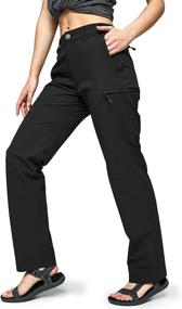 img 4 attached to 👖 MIER Women's Quick Dry Cargo Pants: Lightweight, Stretchy & Water-Resistant for Tactical Hiking with 6 Pockets