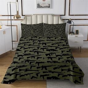 img 3 attached to Erosebridal Bedspread Military Coverlet Microfiber