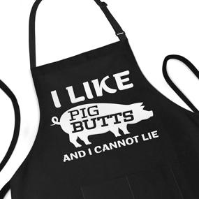img 4 attached to APRON DADDY Funny Apron Men Kitchen & Dining and Kitchen & Table Linens