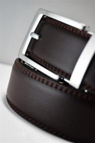 img 2 attached to Mens Leather Ratchet Click Belt