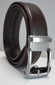 img 3 attached to Mens Leather Ratchet Click Belt