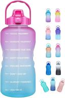 💧 venture pal 64oz motivational water bottle with time marker & straw - leakproof tritan bpa free water jug for daily hydration, fitness, gym, and outdoor sports logo