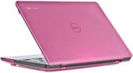 📱 pink ipearl mcover hard shell case for 11.6" original dell chromebook 11 laptop (not compatible with dell chromebook 11 3120 model released after feb. 2015, features 180-degree lcd hinge) logo