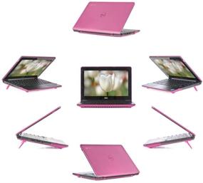 img 1 attached to 📱 Pink iPearl mCover Hard Shell Case for 11.6" Original Dell Chromebook 11 Laptop (NOT Compatible with Dell Chromebook 11 3120 Model Released After Feb. 2015, Features 180-degree LCD Hinge)