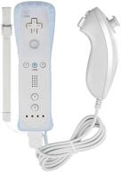 🎮 yudeg wii remote controller and nunchuck with silicon case for wii/wii u (white) - non-motion plus version logo