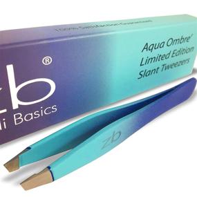 img 3 attached to 💦 Zizzili Basics Aqua Ombré Slant Tweezer - Limited Edition - Top Tweezers for Eyebrow Shaping, Hair Removal, and Precision Needs