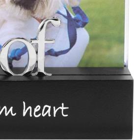 img 2 attached to 🖼️ Enhance Your Décor with Malden International Designs Woof Black Wood Desktop Expression Picture Frame, 4x6