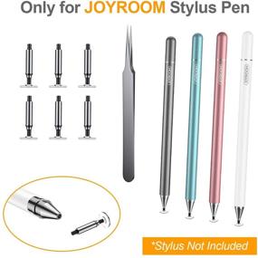 img 3 attached to JOYROOM Stylus Pen Replacement Tips Set with Tweezer & Metal Pliers - 6 Disc Nibs for iPhone/iPad/Samsung and All Tablets