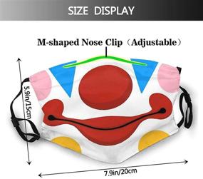 img 3 attached to 😂 MOMEPE Funny Laughing Mouth Face Mask Scarf: Breathable Washable Balaclavas with 2 Filters for Men & Women Adults