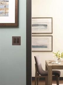img 1 attached to Amerock Mulholland Oil Rubbed Bronze Wall Plate - 2 Rocker Switch Cover, 1 Pack - Decora Light Switch Plate