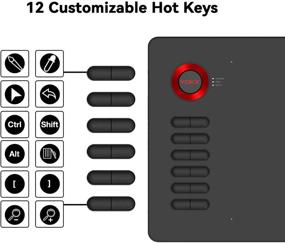 img 2 attached to 🖌️ VEIKK A15 Graphics Drawing Tablet 10x6 Inch: High-Precision Digital Drawing Tablet with 8192 Levels Battery-Free Pen, 12 Hot Keys, and Multi-OS Compatibility (Win/Mac/Linux/Android). Ideal Graphics Tablet for Painting, Online Teaching & More!