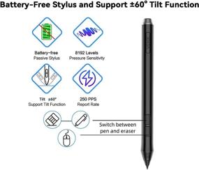 img 3 attached to 🖌️ VEIKK A15 Graphics Drawing Tablet 10x6 Inch: High-Precision Digital Drawing Tablet with 8192 Levels Battery-Free Pen, 12 Hot Keys, and Multi-OS Compatibility (Win/Mac/Linux/Android). Ideal Graphics Tablet for Painting, Online Teaching & More!