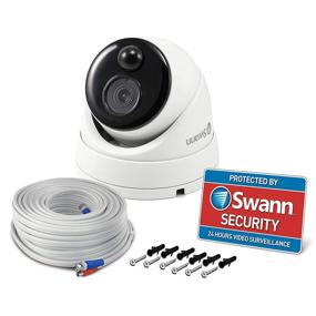 img 1 attached to 📷 Купольная камера Swann 1080p PIR: Внутренняя/внешняя камера видеонаблюдения с датчиком движения, ночным видением и термическим датчиком тепла - Подключается по проводу к DVR