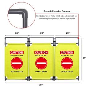 img 3 attached to 🚧 Enhance Safety with Barricade Foldable Visibility-Restricted Pedestrian Occupational Health & Safety Products