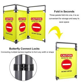 img 1 attached to 🚧 Enhance Safety with Barricade Foldable Visibility-Restricted Pedestrian Occupational Health & Safety Products