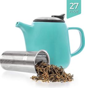 img 3 attached to 🍵 Tealyra Turquoise 27 oz Stainless Steel Tea Infuser with Extra Fine Mesh