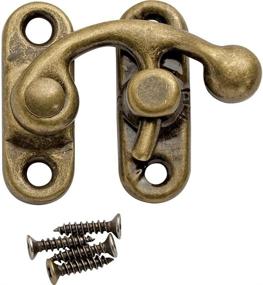 img 3 attached to Antique Brass Decorative Swing Latch for Enhanced Style and Functionality