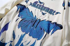 img 1 attached to Vibrant Butterflies Full Sleeve Graphic T-Shirt by GURUNVANI