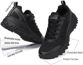 img 3 attached to 👟 Dannto Supportive Running Shoes: Lightweight Cushion Athletic Jogging Sneakers for Men and Women