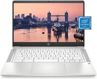 💻 renewed hp chromebook 14 laptop with intel celeron n4000 processor, 4 gb ram, 32 gb emmc, 14” hd display, chrome os, lightweight computer featuring webcam and dual mics – ideal for home, school, music, movies logo