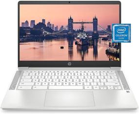 img 4 attached to 💻 Renewed HP Chromebook 14 Laptop with Intel Celeron N4000 Processor, 4 GB RAM, 32 GB eMMC, 14” HD Display, Chrome OS, Lightweight Computer featuring Webcam and Dual Mics – Ideal for Home, School, Music, Movies