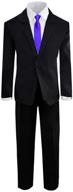 🤵 young youth boys' black tuxedo: ideal clothing for suits & sport coats logo