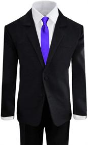 img 3 attached to 🤵 Young Youth Boys' Black Tuxedo: Ideal Clothing for Suits & Sport Coats