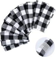 🍽️ plaid dinner cloth napkins by gfcc logo