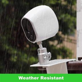 img 1 attached to 🌧️ Weatherproof Gutter Mount for Arlo Pro Pro 2 Pro 3 Pro 4 Arlo HD/Ultra/Essential - Optimal View Angle for Arlo Surveillance Camera (White)