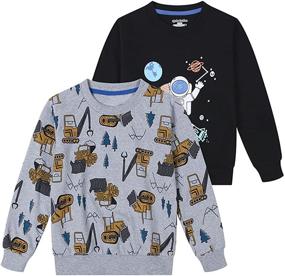 img 4 attached to Boys' Clothing: 👕 Qtake Fashion Crewneck Sweatshirt