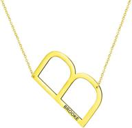 personalized necklace oversize statement girlfriend logo