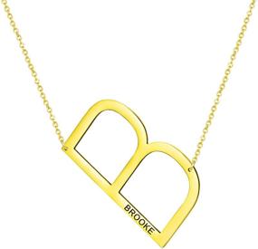 img 4 attached to Personalized Necklace Oversize Statement Girlfriend