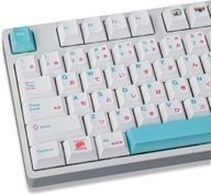 135 keys japanese sushi keycaps: compatible with gh60/gk64/gk61/68/87/104, cherry profile, dye-sub pbt keycap for mechanical gaming keyboard with gateron, kailh, and cherry mx switches логотип