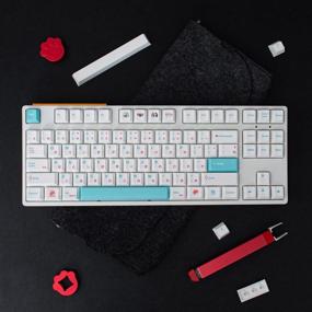 img 1 attached to 135 Keys Japanese Sushi Keycaps: Compatible with GH60/GK64/GK61/68/87/104, Cherry Profile, Dye-Sub PBT Keycap for Mechanical Gaming Keyboard with Gateron, Kailh, and Cherry MX Switches