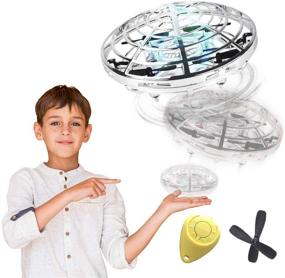 img 4 attached to 98K Hand-Operated Kids and Adults Drones - Light Up Joy Flying Ball Drone, Mini Helicopter Drone - Easy Indoor Small Flying Toys Gift for Boys and Girls Ages 4-11