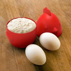 img 3 attached to 🐔 FRED Nested Hen & Chick Measuring Cups - Set of 6 for Optimal Dry Measurements