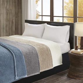 img 1 attached to Woolrich Burlington Berber Blanket - Super Soft, Cozy & Lightweight Bedspread Bedding Set with Luxurious Velvet Binding - Modern Trendy All Season Twin|66x90 - Grey