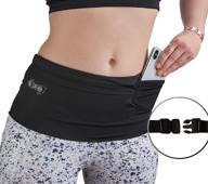 🏃 bbuddywear slim fit stretchy wide adjustable fanny pack running belt - ultimate convenience for travel or exercise - fits all your essentials logo