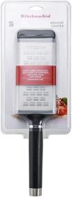 img 1 attached to KitchenAid Gourmet Medium Grater with Etched Design, One Size, Black